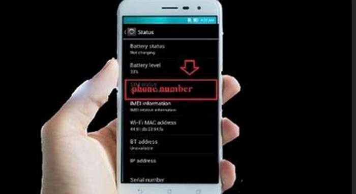 How to look for your phone number on an Android device